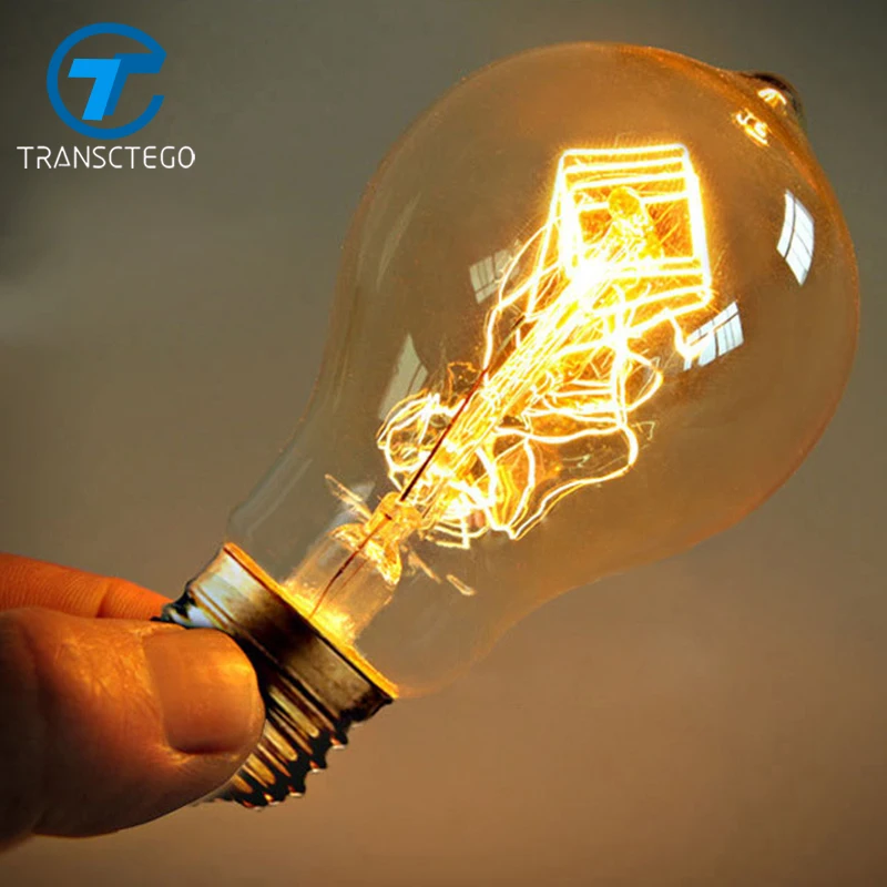 Лампа Эдисона в стиле ретро вольфрамовая лампочка подвесная 40 Вт E27 220 В