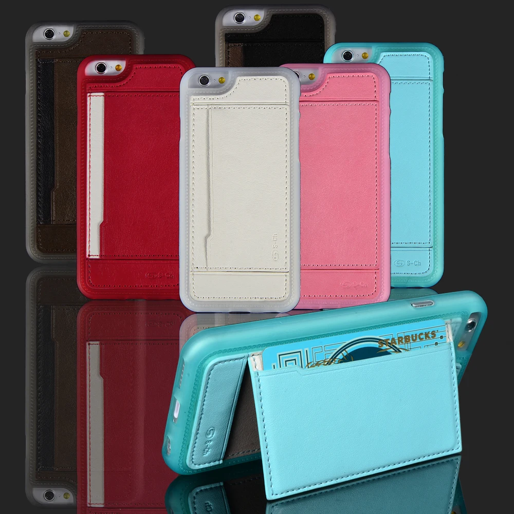 For Apple iPhone 6 4.7 Inches Phone case S-CH Wallet Card Holder Stand Pu Leather Fitted Case Skin 5 Color | Мобильные телефоны и