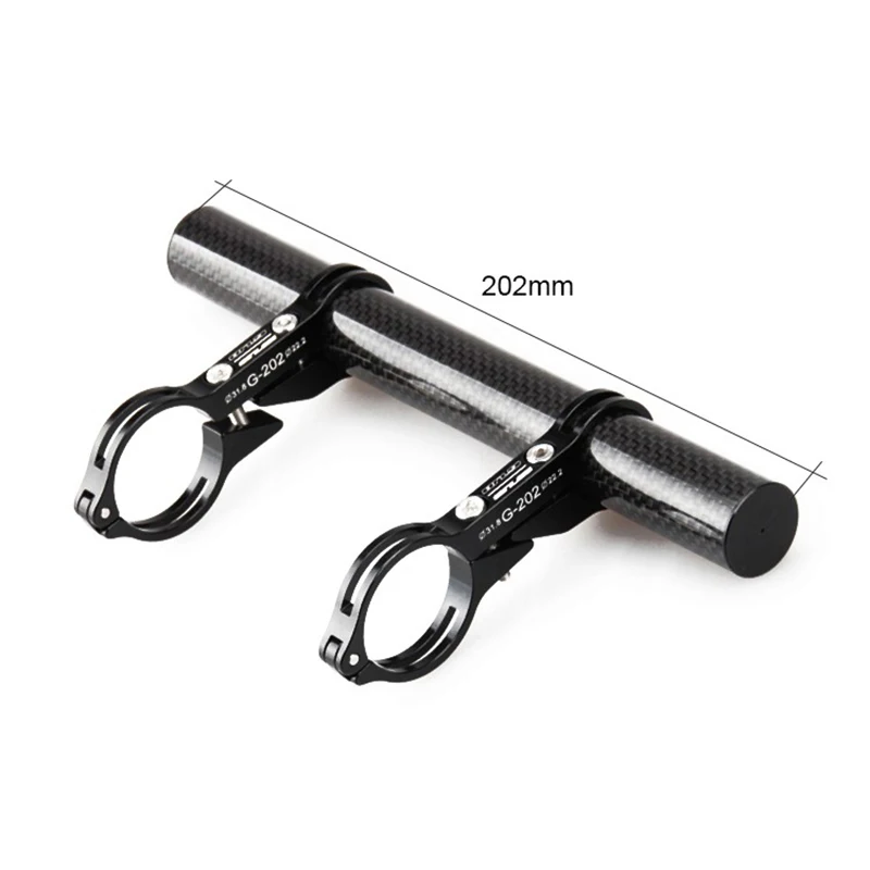 GUB G202 Bicycle Handlebar Extender Lengthened Design Carbon fiber/Aluminum Alloy Mountain Bike Mount Mobile Phone Holder