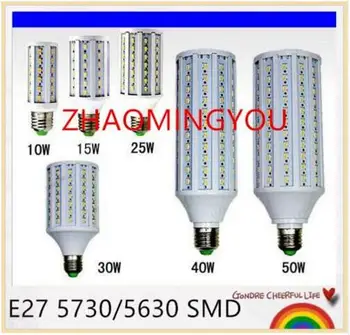 

10PCS ZHAO Ultra Bright B22 E26 E27 E39 E40 LED Corn Lamp Bulb 110V-240V 50W Dimmable LED Lights Warm Cold White Lighting Bulbs