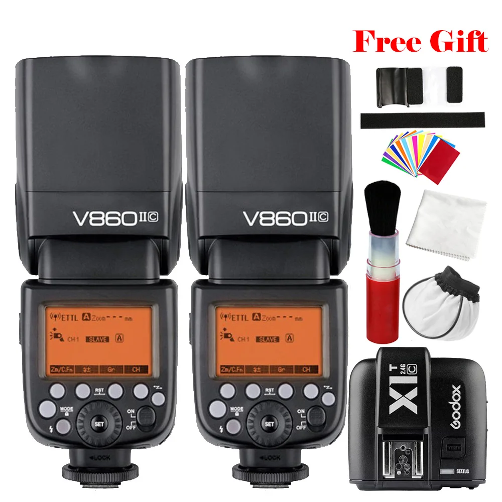 Godox 2.4G TTL HSS V860II C X1T C Transmitter Camera Flash Speedlite