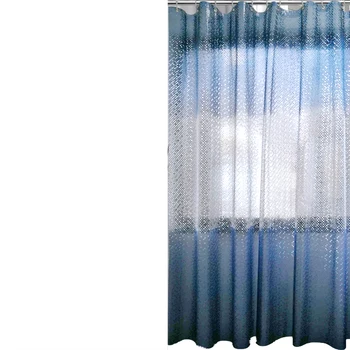 

Luxury PEVA Shower Curtain Bling 3D Circles Gradient Blue Shower Curtain for Bathroom 180*180cm Waterproof Bath Curtains