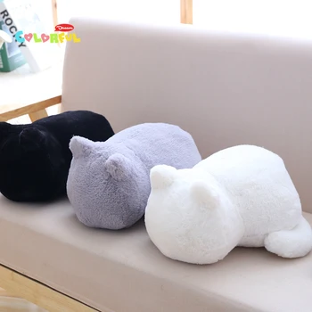 

1PCS 33cm*24cm*18cm kawaii cartoon shadow cat plush stuffed toy, creative soft plush animal figurine, kids toys, home decoration