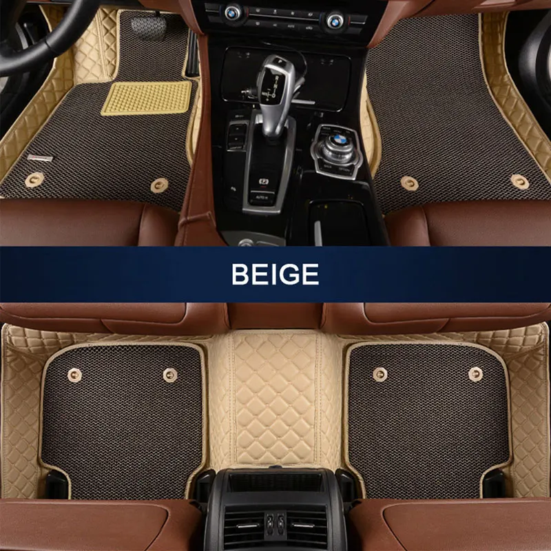 

Car floor mats for Jaguar F-PACE XJ XJL XF XE F-TYPE XK XFL XEL Left hand drive PU leather car-styling carpet