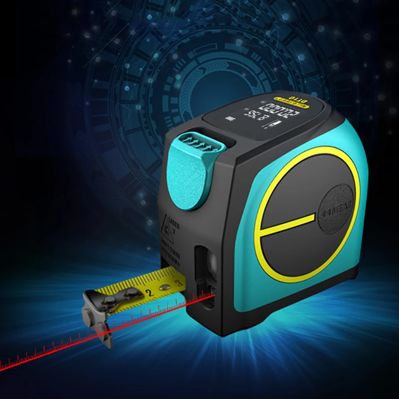 

DT10 2-in-1 Measuring Tape Digital Laser Measure with LCD Display Measuring tape Laser Rangefinder Measuring Rechargeable