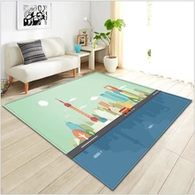 AOVOLL современный минималистский живопись ковры S для гостиная спальня обеденная коврики ручная стирка