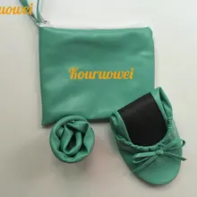 Удобные Для женщин Roll Up и складывающихся балеток; обувь