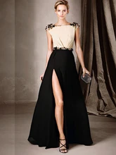 Hohe qualität chiffon abendkleid länge 2016 V mit kristall perlen formales partei-kleid sexy frauen elegante robe De A5 party kleid