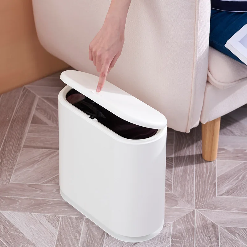 

Dual Layer Trash Can Plastic Removable Space-saving Simple Garbage Can LBShipping