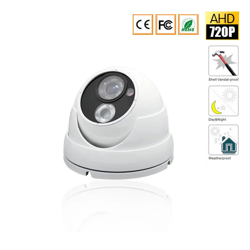 CCTV Waterproof Outdoor 2.8mm lens Camera 1/4'' CMOS Sensor 2000TVL 1.0MP 720P Dome AHD Camera CCTV Security Surveillance IR Cut CCTV Waterproof Outdoor 2.8mm lens Camera 1/4'' CMOS Sensor 2000TVL 1.0MP 720P Dome AHD Camera CCTV Security Surveillance IR Cut