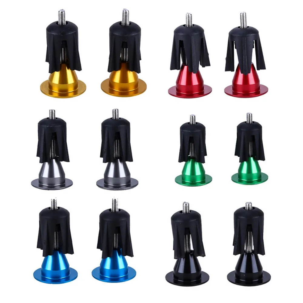 

1 Pair Cycling Bicycle Handlebar Grips Aluminum Alloy Bike Handle Bar Cap End Plugs Lockable Handle Grip For Grip rubber