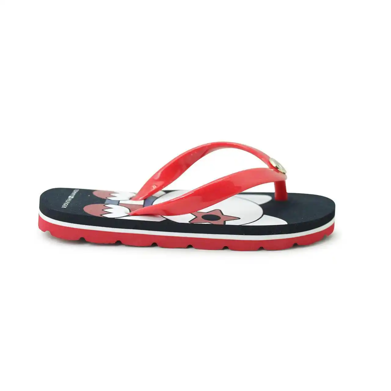 tommy hilfiger red flip flops