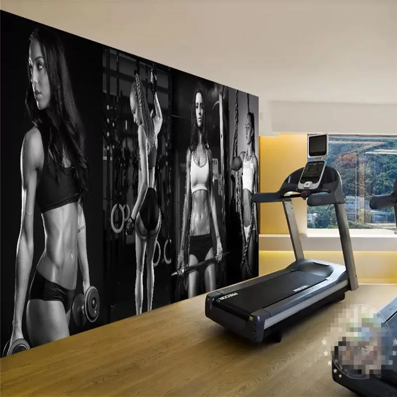 Gym sexy beauty wall background wall professional making murals wholesale wallpaper custom poster photo wall Gym sexy beauty wall background wall professional making murals wholesale wallpaper custom poster photo wall