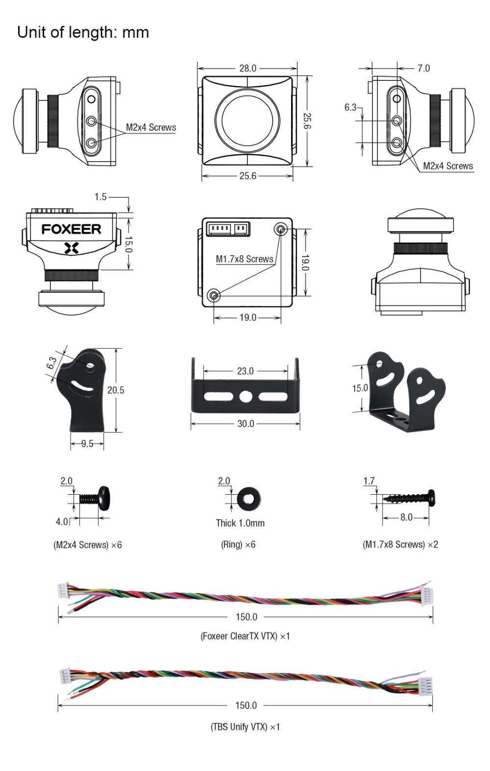 Foxeer Falkor FPV камера 1200TVL 1/3 CMOS 4:3/16:9 PAL/NTSC переключаемый G-WDR OSD для радиоуправляемого гоночного дрона