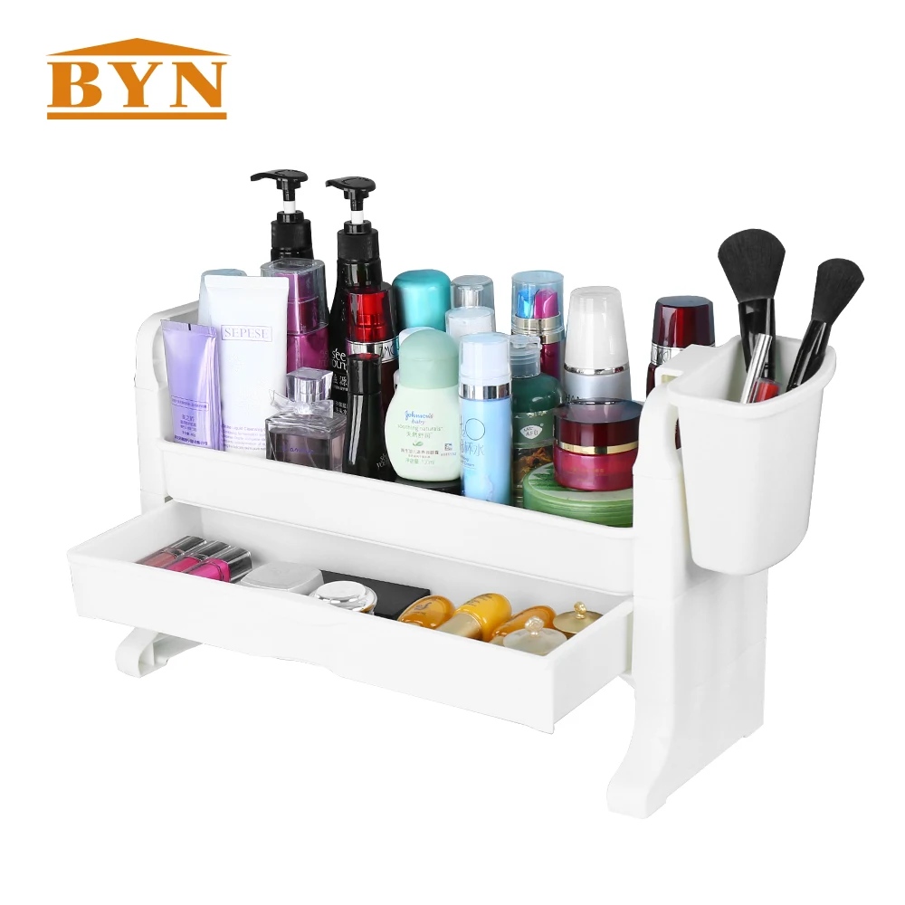 

Multifunctional Desktop Kitchen Storage Rack Shelf Home Desk Sort Management Plastic Storage Shelving Organization BYN DQ1504