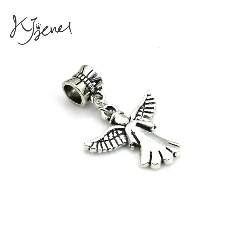 5 шт. тибетские посеребренные подвески в виде ангела|european charms|jewelry diybracelet craft |