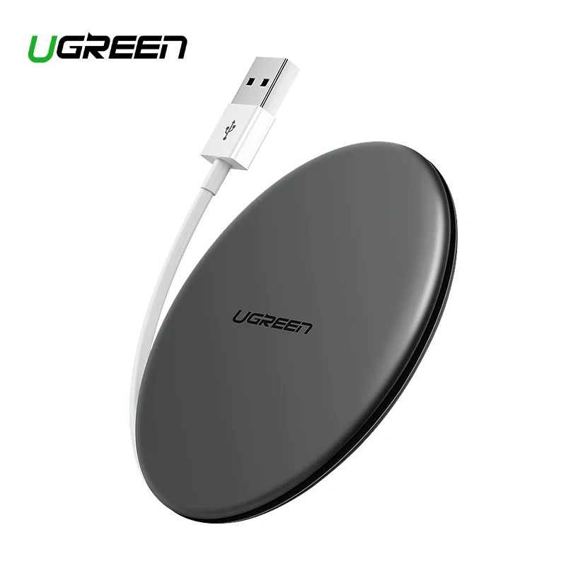 Ugreen Wireless Charger 10W 7.5W Qi Wireless Charging for xiaomi mi 9 iPhone X XS 8 XR Samsung S9 S8 Fast Phone Wireless Charger