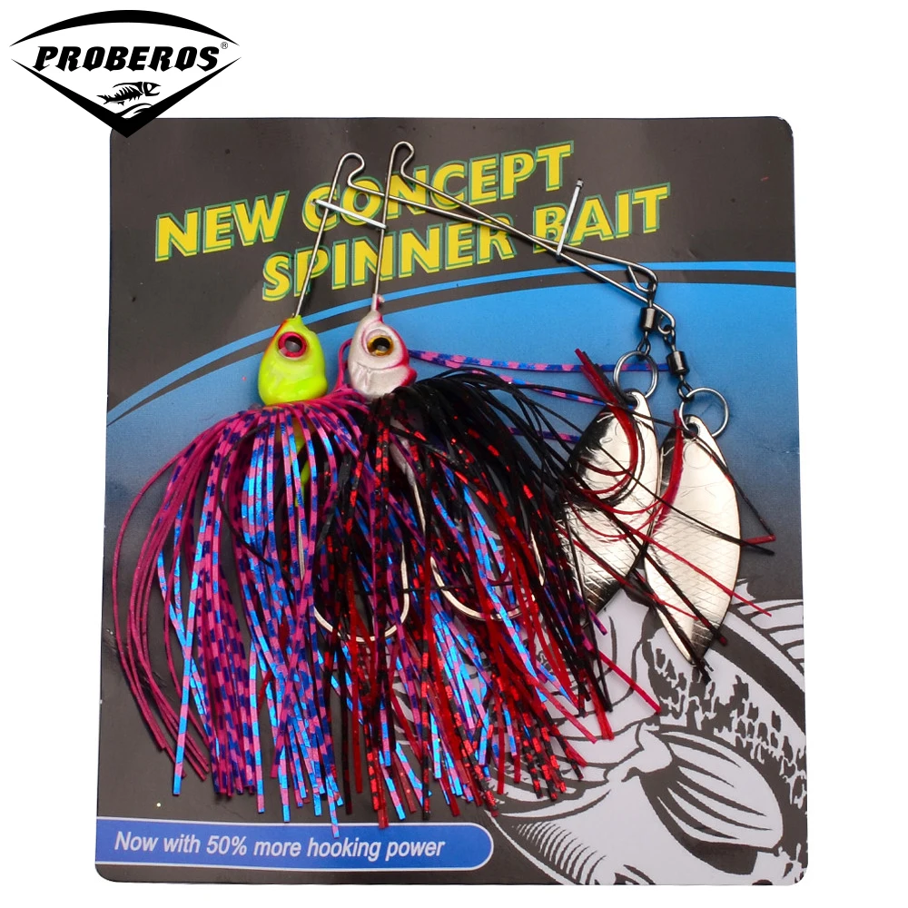 2PC/Set Spinner Fishing Lures 20 Colors Spoon Baits 20 Models Mixed