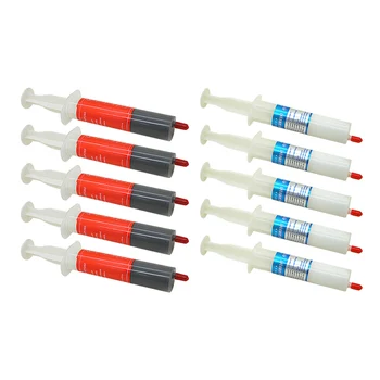 

5Pcs 30g High Thermal Conductivity Thermal Grease Paste Compound Silicone for Computer CPU Heatsink Heat Sink Grey White