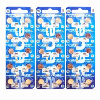 

30pcs/lot Renata LONG LASTING 399 SR927W Watch Battery Button Coin Cell Batteries