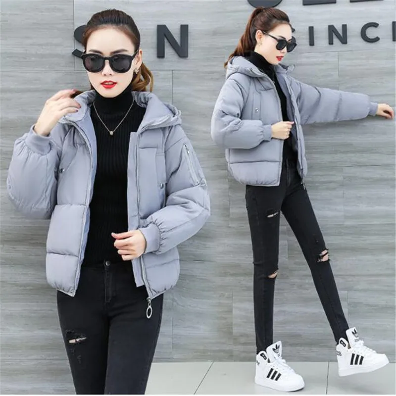 

2019Winter jacket Women jackets and coats ladies coats gray Outerwear Fashion Fur coat womendown jacket