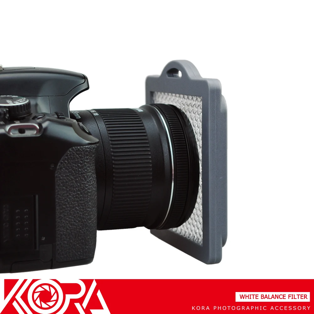 Kora KWBF 01Photography Профессиональный Баланс белого фильтр с ремешком Серые Карты для