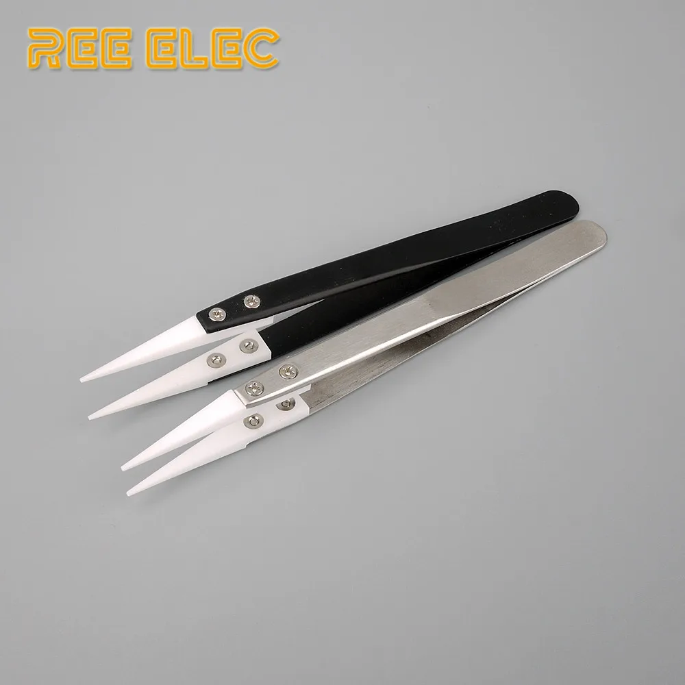 Anti static Ceramic Tweezers For font b Vape b font Electronic Cigarette Accessories RDA RDTA Atomizer