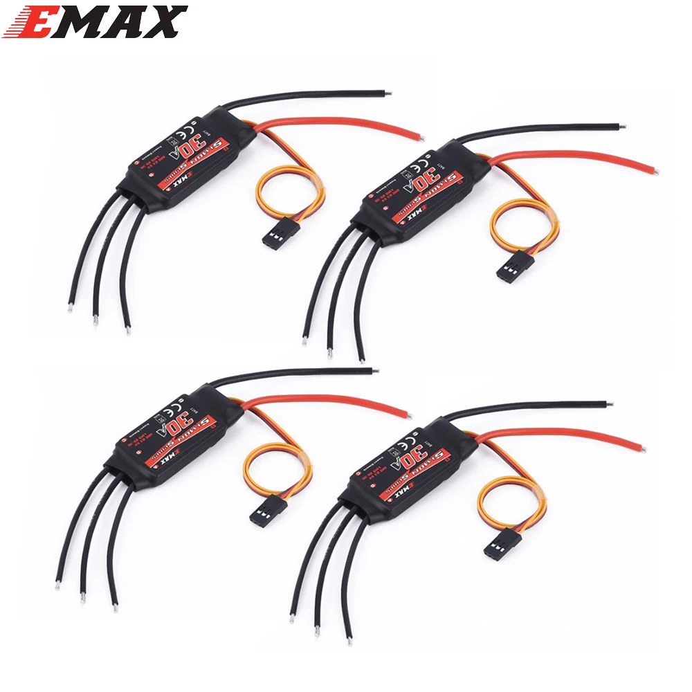 

4pcs Emax Simonk 30A /30A OPTO 2-6S Brushless ESC RC Accessory for F450 F500 F550 RC Multicopter Quadcopter