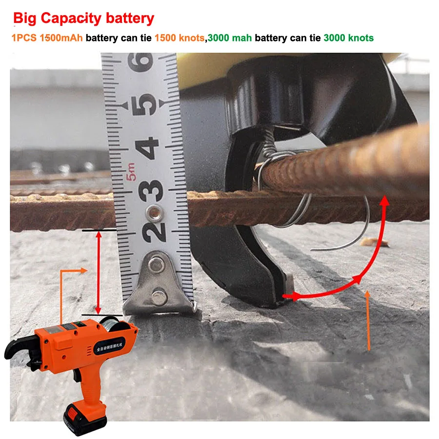 D2 12 В автоматический беспроводной Перезаряжаемый литиевый аккумулятор, Электрический станок для связывания арматуры, набор инструментов для строительного проекта