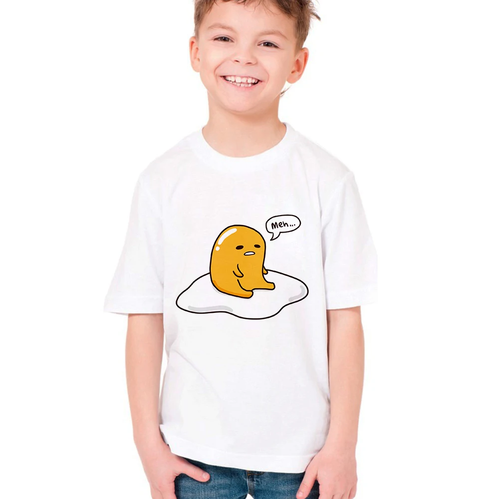 

Sushi Gudetama Lazy Egg Kawaii Kid T Shirt Gudetama Funny Print Children T-shirt Baby Boys Girls Summer Tshirt Cute Clothes Baby