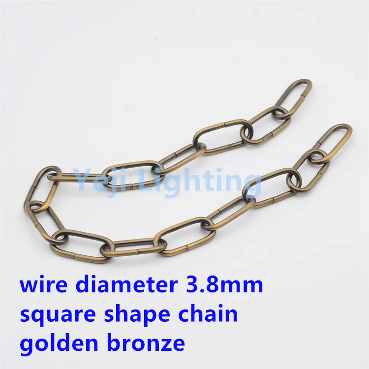 

3.8mm golden bronze Bearing chains hanging chain Suitable for retro chandelier crystal lamp lights Lighting Accessories DIY