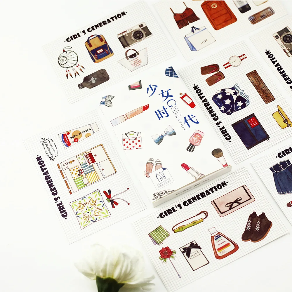 

3 set/1 lot Retro Small things cosmetics Greeting Card Postcards Birthday Bussiness Gift Card Set Message Card II1-03