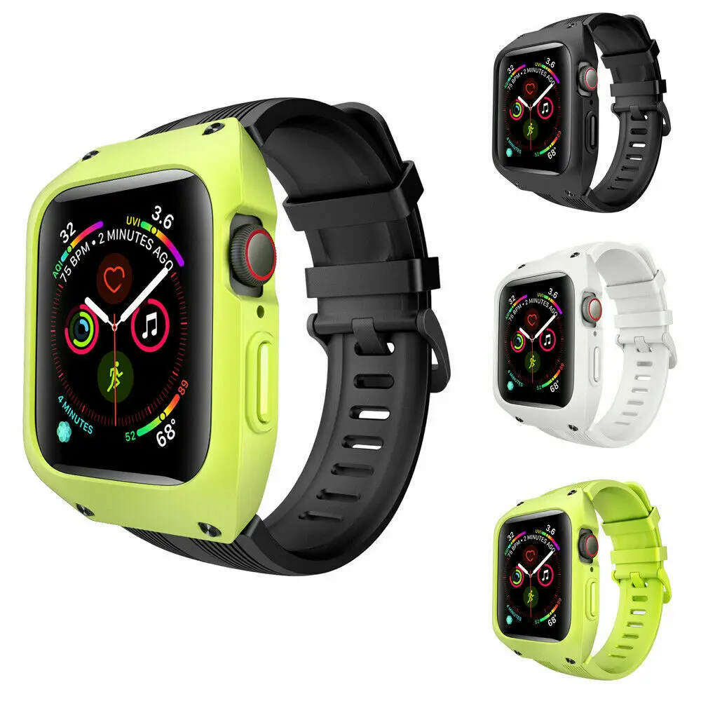 

44MM Replacement Strap Soft Silicone Sport Wrist Band For Blue iWatch 1 2 3
