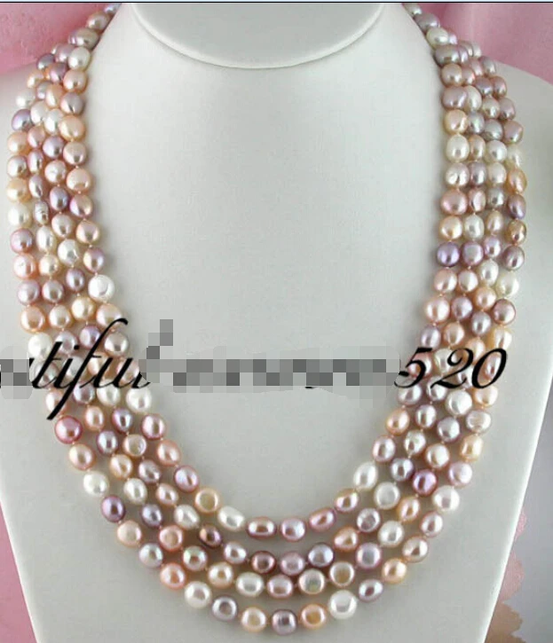 

FREE SHIPPING ******z1580 100" nature 12mm baroque purple pink fw pearl necklace (A0513)