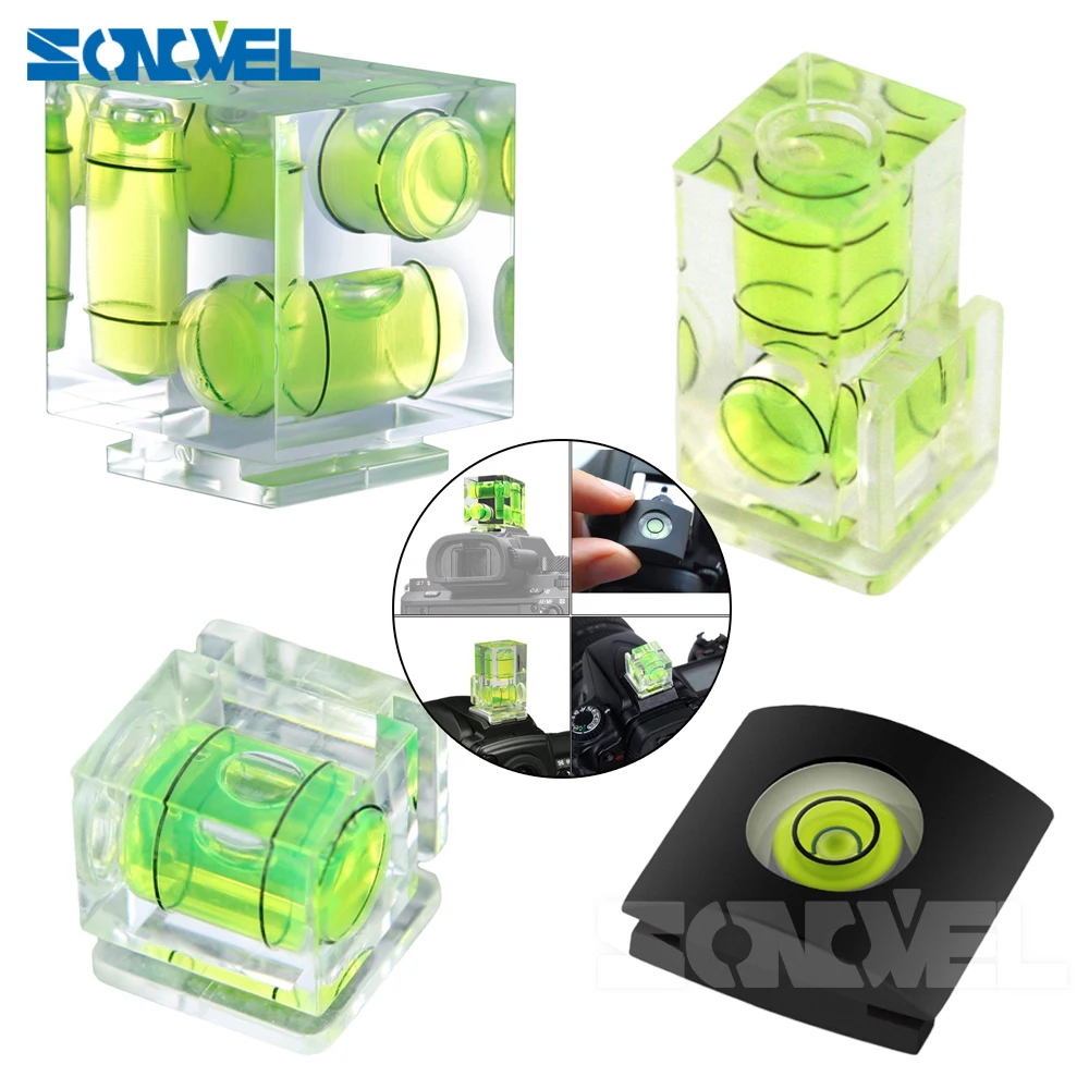 

Universal 3-Axis Hot Shoe Fixed Bubble Spirit Level 3D Spirit Level For Canon/Nikon/Pentax DSLR Camera Photography Accessories