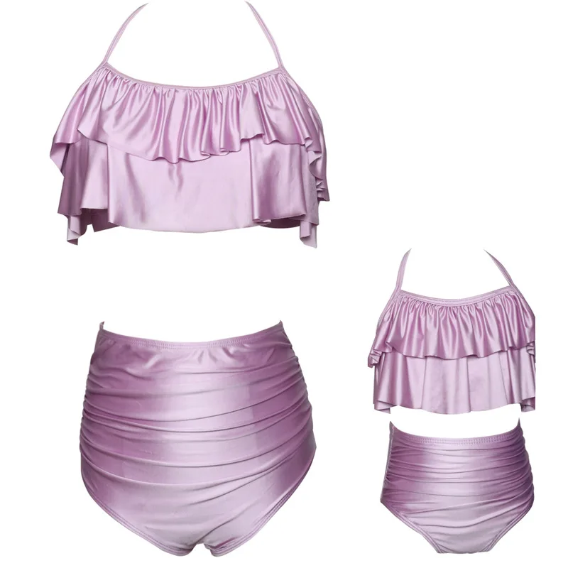 Loozykit/Семейные комплекты; одежда для мамы и дочки; одежда для купания для мамы и детей; Детские пляжные костюмы - Цвет: Style 5