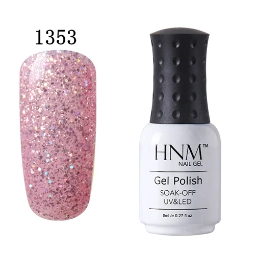 HNM, 8 мл, УФ-гель для ногтей, Быстросохнущий Гель-лак для ногтей, Гель-лак для ногтей, Полупостоянный Гель-лак - Цвет: 1353