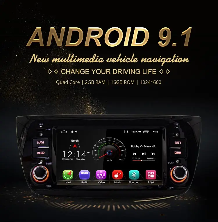 Flash Deal JDASTON Android 9.1 1 Din Car Radio For FIAT DOBLO Opel Combo Tour 2010-2014 Car Multimedia Player GPS Navigation Stereo Wifi 1