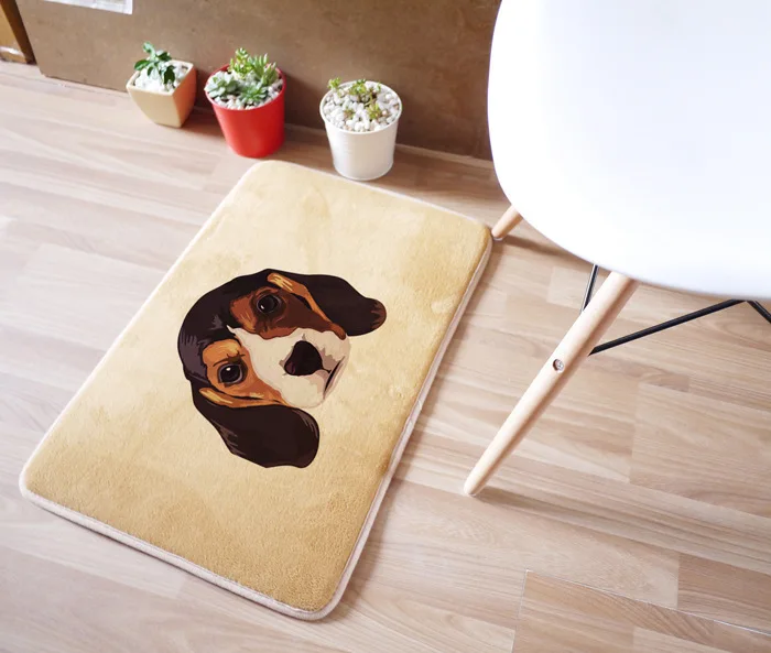 40x60cm Dachshund Dog Carpet For Living Room Bedroom Rectangle Rugs