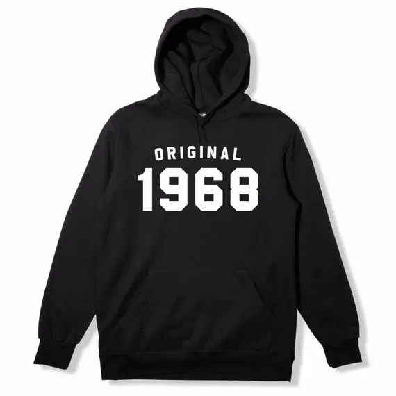 Sugarbaby Original 1968 Hoodie 50th Birthday Gift  Vintage Hoodie Gift For Her Classic Hoodie 1968 Gift for him Tumblr Jumper 1968