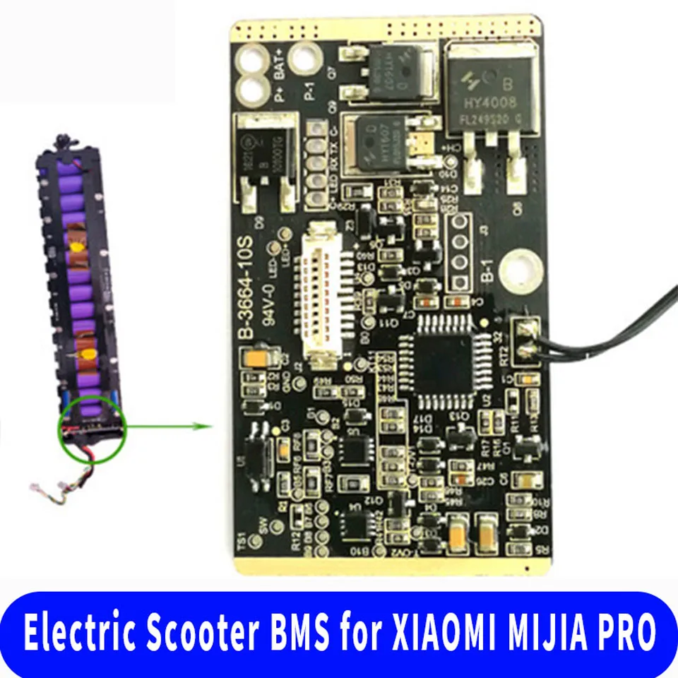Justdodo pour Xiaomi Scooter Battery BMS Circuit Board Controller Dashboard for XIAOMI MIJIA M365 Electric Scooter Black 