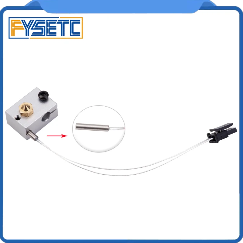 PT100 кабель датчика температуры до 400 градусов разъем Molex + V6 блок с 3 шт. силиконовых
