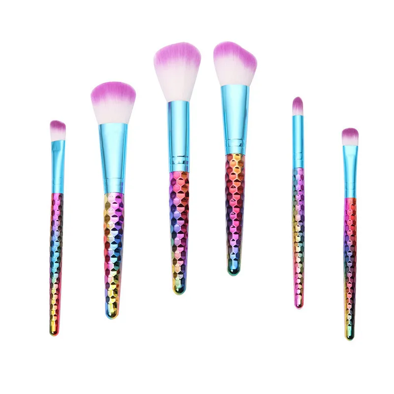 

6Pcs Professional Makeup Cosmetics Brushes Sets Powder Powder Foundation Eyeshadow eyebrow Lip hair Brush Tools Kits