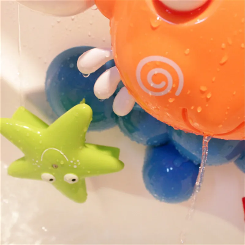 XMXRC. детские забавные водные игры для ванной игрушка в подарок милый Краб вращающийся Морская звезда и рыба летние детские купальные игрушки для ванной комнаты