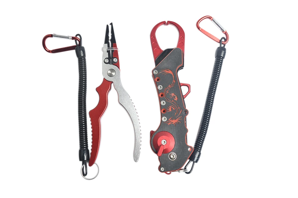 Pesca com Teste Equipamento de Pesca Alicates de Pesca de Alumínio Conjunto de Ferramentas de Pesca Padrão do Dragão Novo Conjunto Apertos Lábio Punho Alta Promoção Conjunto 12 Esporte e Lazer