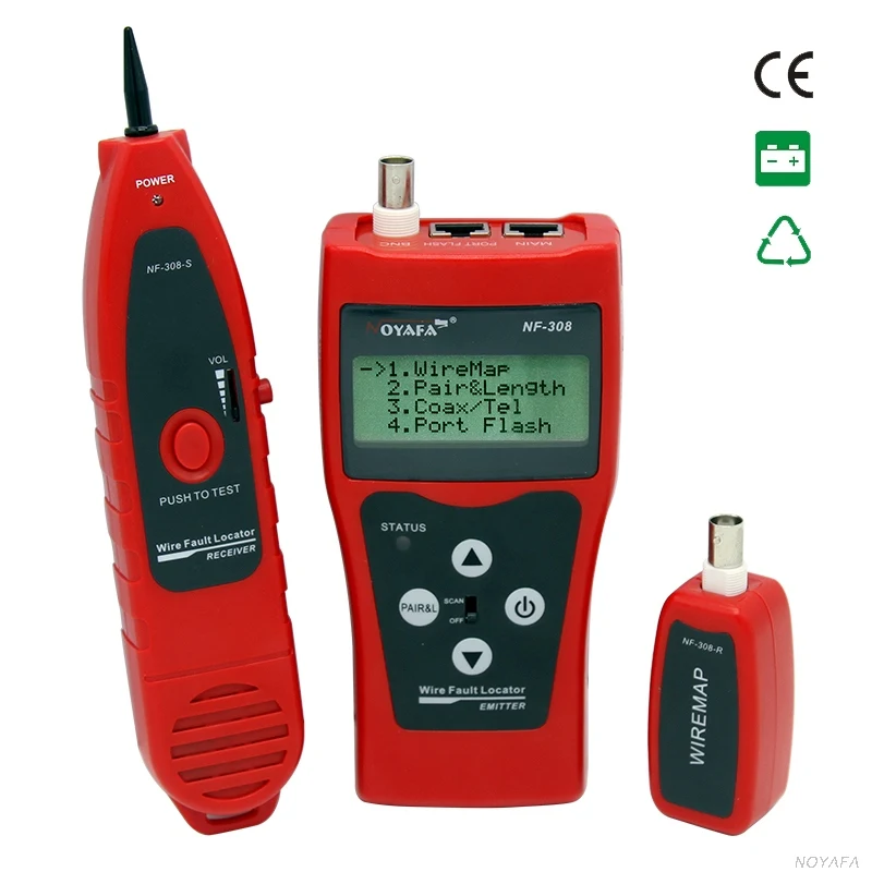Multipurpose LCD Display Network Cable Tester Tracker Wire tester 5E 6E