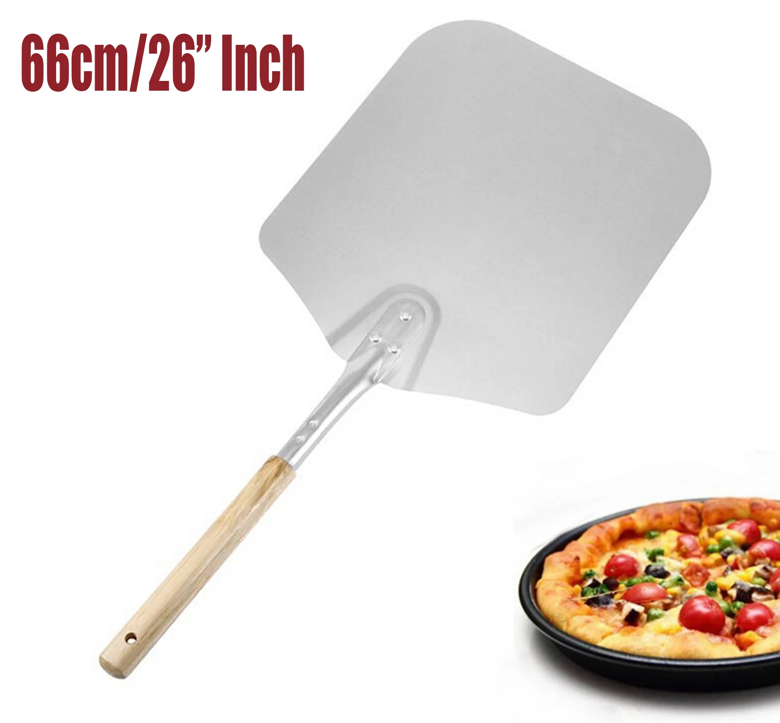 66 см Алюминиевый нож для пиццы лопата с деревянной ручкой лопатка для торта инструменты для выпечки резак для сыра мельницы инструмент лопатка для пиццы