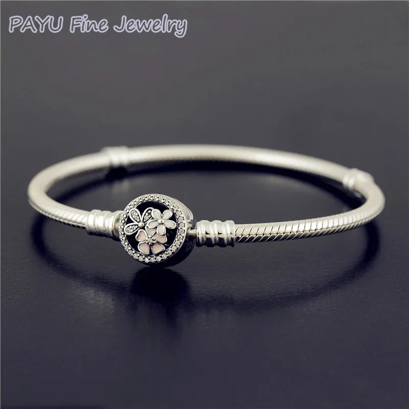 

PAYU High Quality 925 Sterling Silver Poetic Blooms Bracelet, Mixed Enamels Bracelets For Women Fine Jewelry