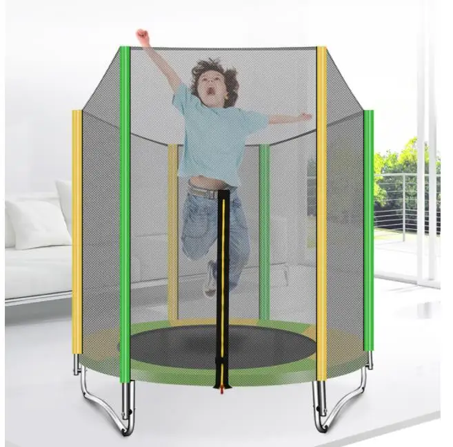 1,5 м круглый мини-батут для детей и взрослых подкладка-сетка Rebounder наружные Упражнения домашние игрушки прыгающая кровать Максимальная нагрузка 200 кг PP, сплав