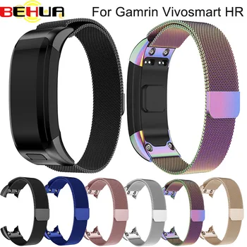 

Milanese Stainless Steel Watch Band Strap with Connector Magnetic Loop Replacement ToolKit For Garmin Vivosmart HR Drop Shipping